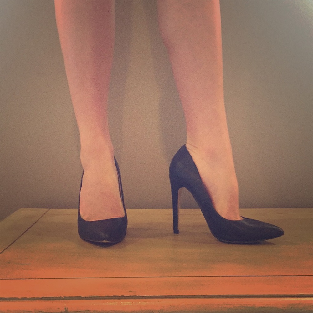 Black, classic heels